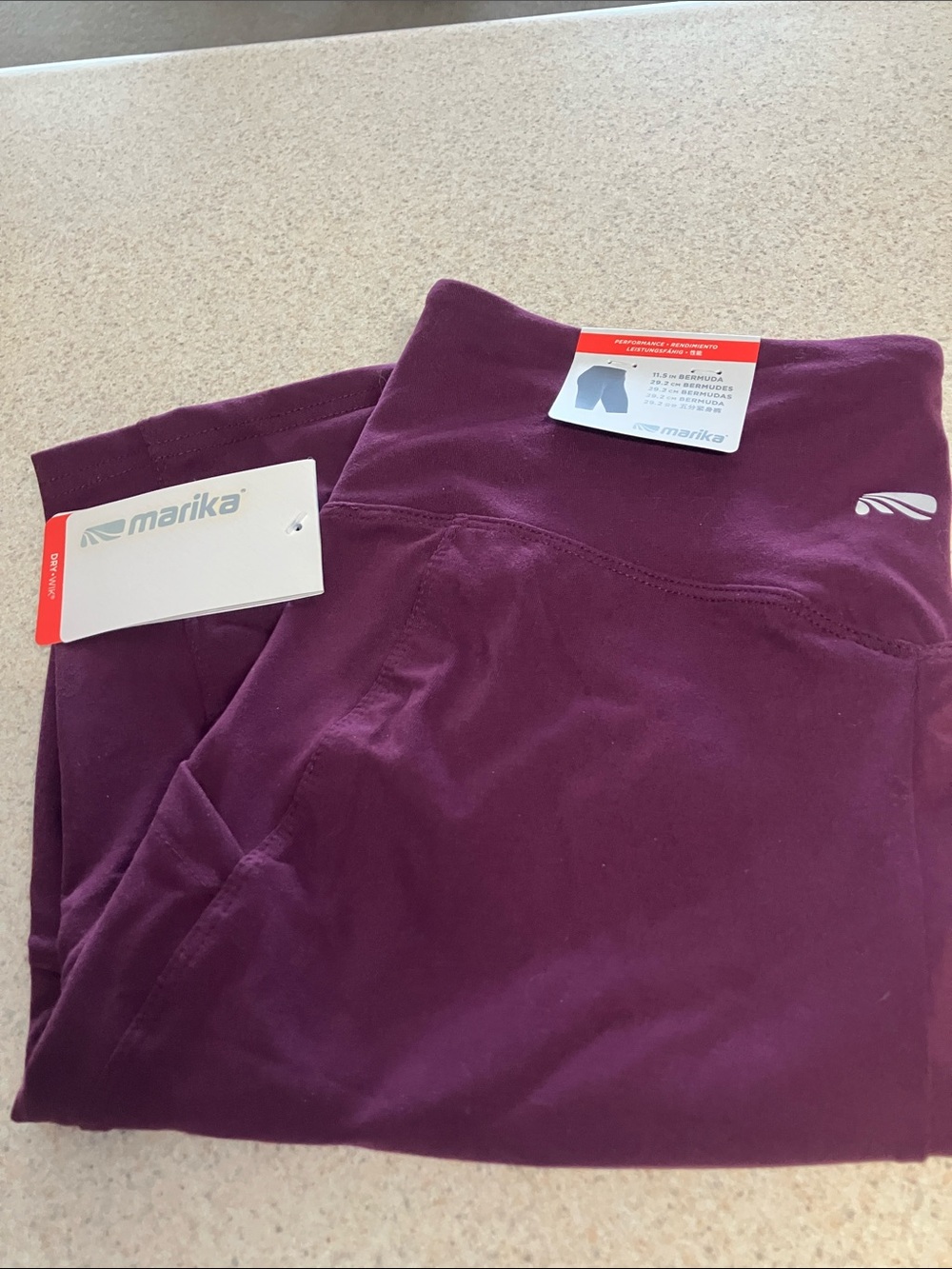 Marika High-Waist Bermuda Shorts Active Wear